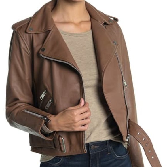 Walter Baker Jackets & Blazers - NEW Walter Baker Allison Leather Moto Jacket M